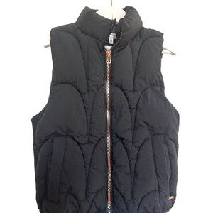 Zara Kids Black Quilted Puffer Vest
